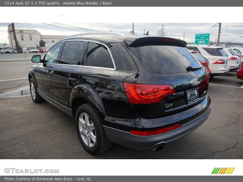 Atlantis Blue Metallic / Black 2014 Audi Q7 3.0 TFSI quattro