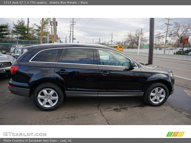 Atlantis Blue Metallic / Black 2014 Audi Q7 3.0 TFSI quattro