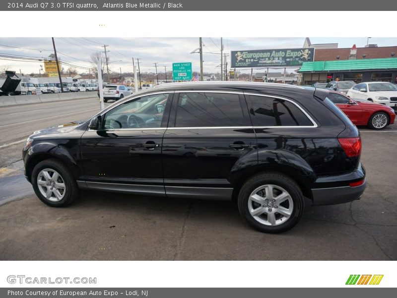 Atlantis Blue Metallic / Black 2014 Audi Q7 3.0 TFSI quattro