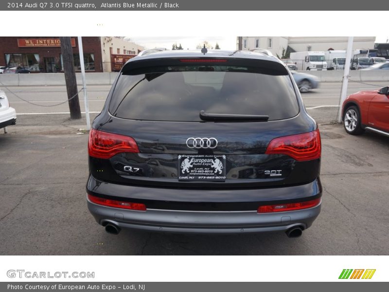 Atlantis Blue Metallic / Black 2014 Audi Q7 3.0 TFSI quattro
