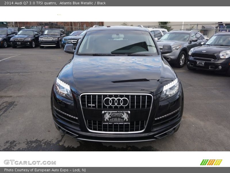 Atlantis Blue Metallic / Black 2014 Audi Q7 3.0 TFSI quattro