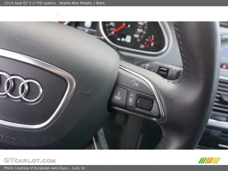 Atlantis Blue Metallic / Black 2014 Audi Q7 3.0 TFSI quattro