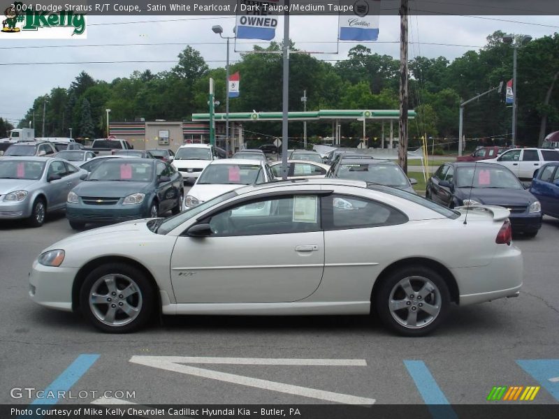 Satin White Pearlcoat / Dark Taupe/Medium Taupe 2004 Dodge Stratus R/T Coupe