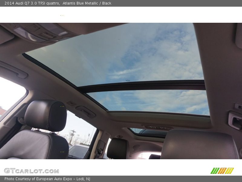 Atlantis Blue Metallic / Black 2014 Audi Q7 3.0 TFSI quattro