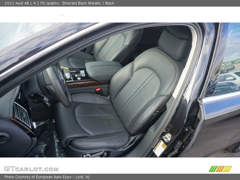 Emerald Black Metallic / Black 2011 Audi A8 L 4.2 FSI quattro