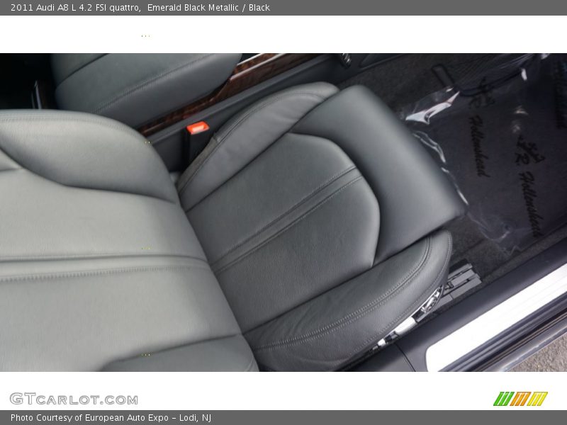 Emerald Black Metallic / Black 2011 Audi A8 L 4.2 FSI quattro