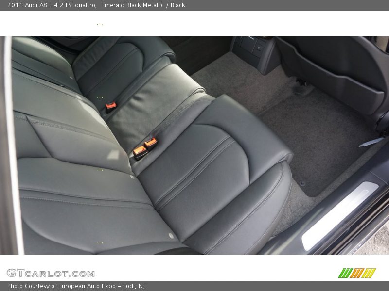 Emerald Black Metallic / Black 2011 Audi A8 L 4.2 FSI quattro