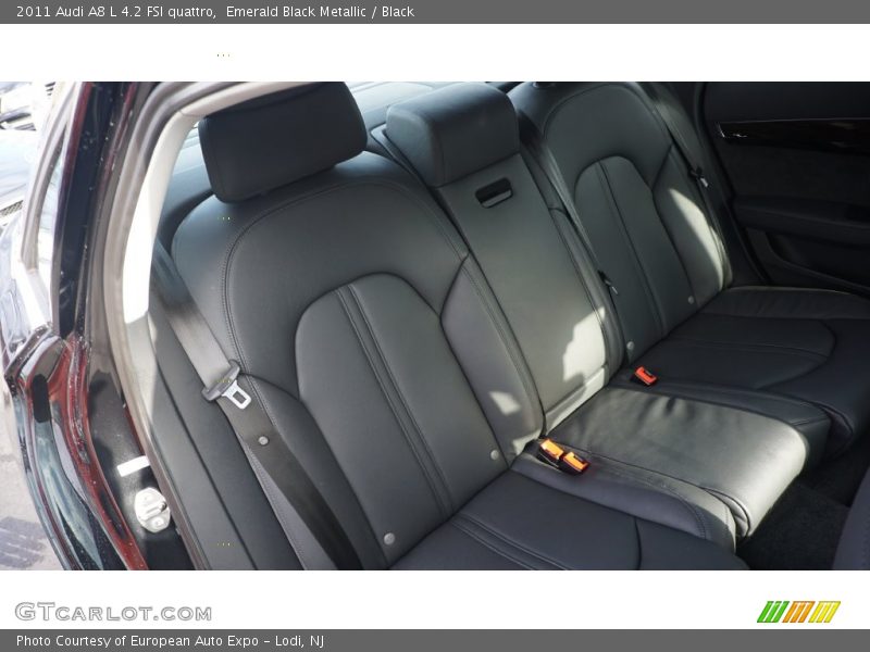 Emerald Black Metallic / Black 2011 Audi A8 L 4.2 FSI quattro