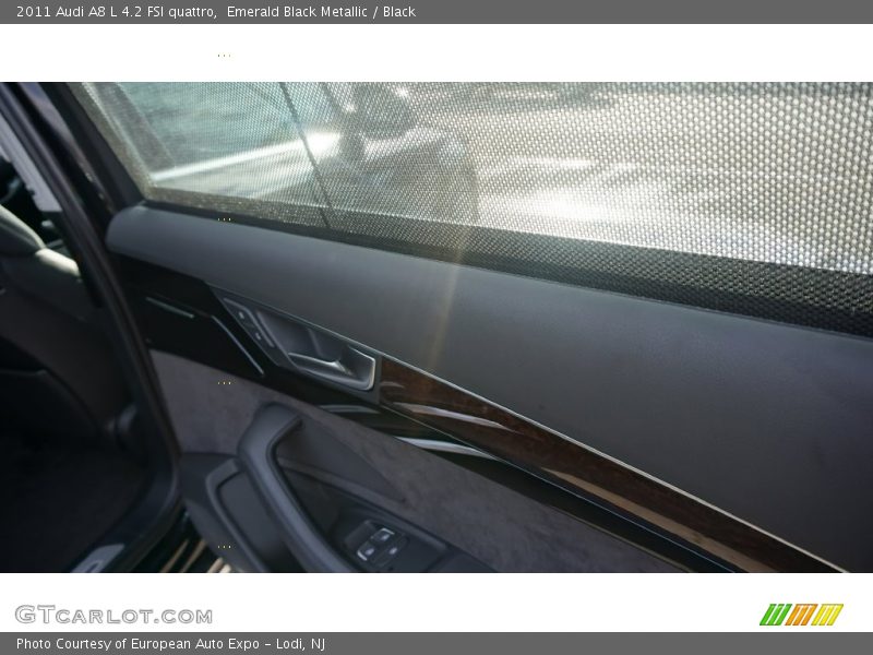 Emerald Black Metallic / Black 2011 Audi A8 L 4.2 FSI quattro