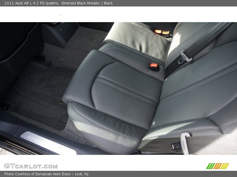 Emerald Black Metallic / Black 2011 Audi A8 L 4.2 FSI quattro