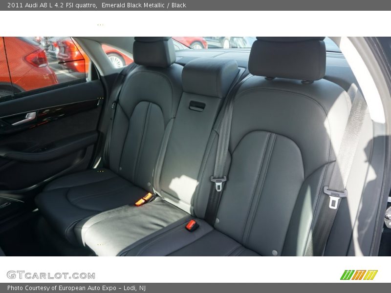 Emerald Black Metallic / Black 2011 Audi A8 L 4.2 FSI quattro