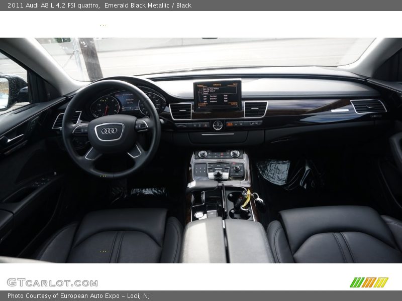 Emerald Black Metallic / Black 2011 Audi A8 L 4.2 FSI quattro