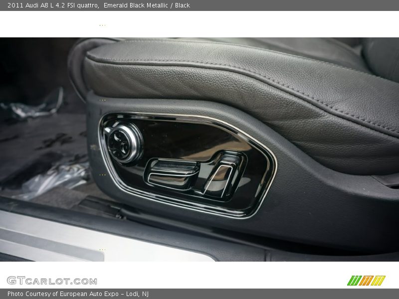 Emerald Black Metallic / Black 2011 Audi A8 L 4.2 FSI quattro