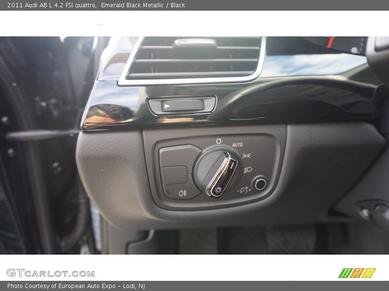 Emerald Black Metallic / Black 2011 Audi A8 L 4.2 FSI quattro