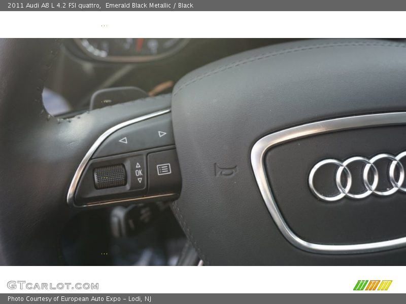 Emerald Black Metallic / Black 2011 Audi A8 L 4.2 FSI quattro