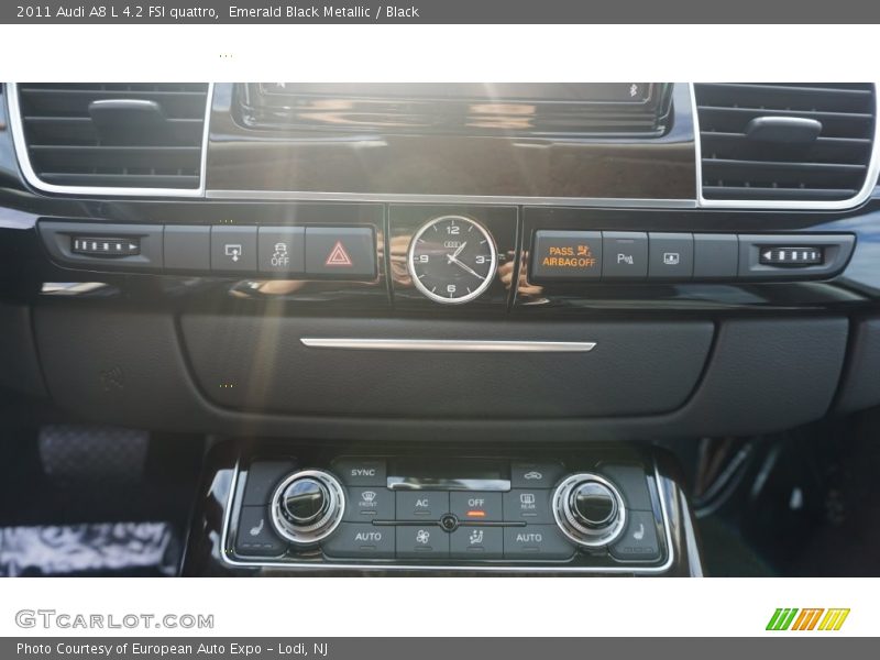 Emerald Black Metallic / Black 2011 Audi A8 L 4.2 FSI quattro