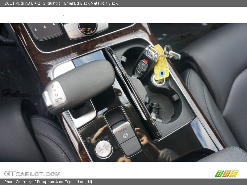 Emerald Black Metallic / Black 2011 Audi A8 L 4.2 FSI quattro