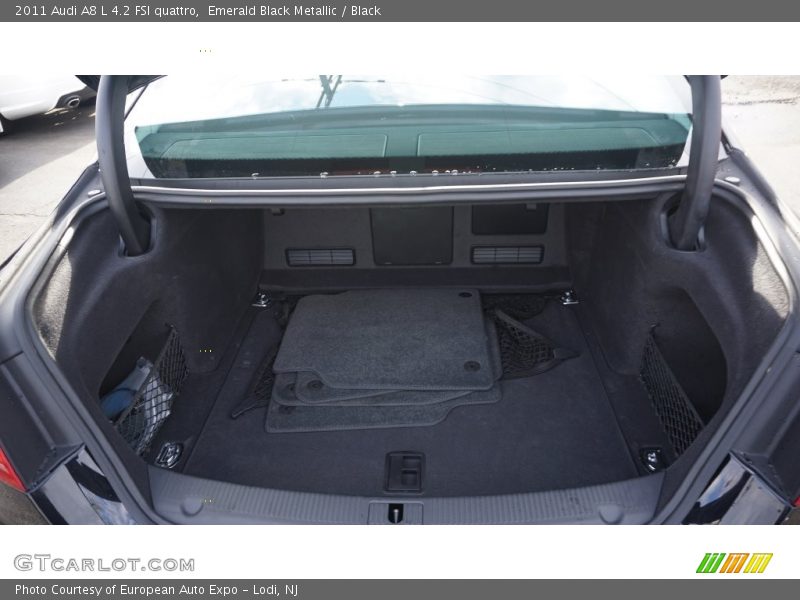 Emerald Black Metallic / Black 2011 Audi A8 L 4.2 FSI quattro