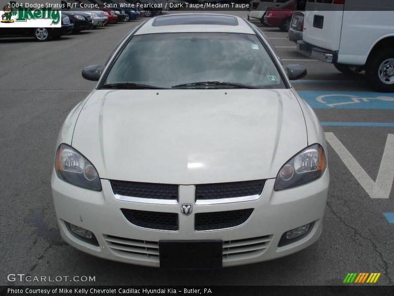 Satin White Pearlcoat / Dark Taupe/Medium Taupe 2004 Dodge Stratus R/T Coupe