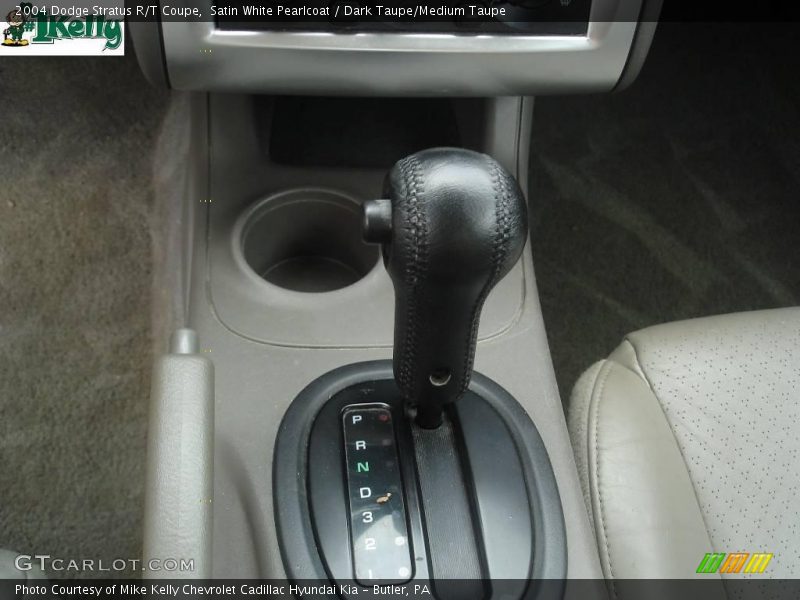Satin White Pearlcoat / Dark Taupe/Medium Taupe 2004 Dodge Stratus R/T Coupe