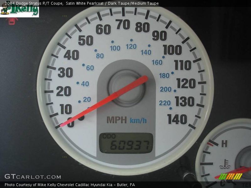 Satin White Pearlcoat / Dark Taupe/Medium Taupe 2004 Dodge Stratus R/T Coupe