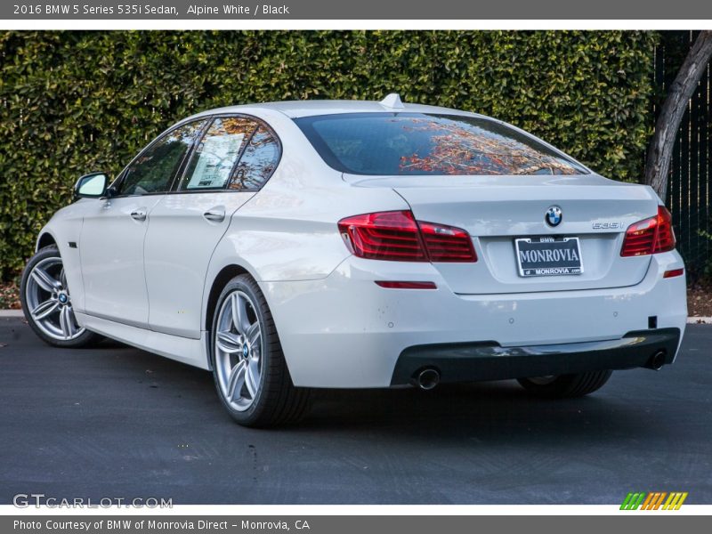 Alpine White / Black 2016 BMW 5 Series 535i Sedan