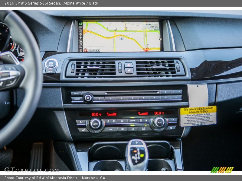 Alpine White / Black 2016 BMW 5 Series 535i Sedan
