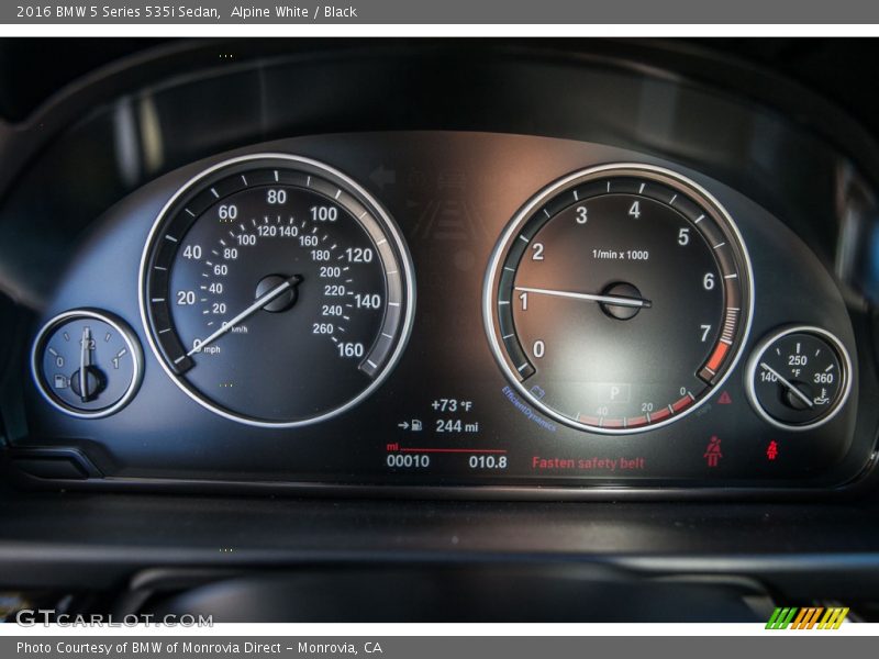 Alpine White / Black 2016 BMW 5 Series 535i Sedan