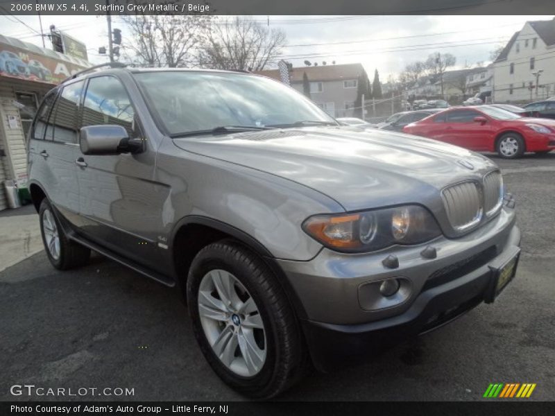 Sterling Grey Metallic / Beige 2006 BMW X5 4.4i