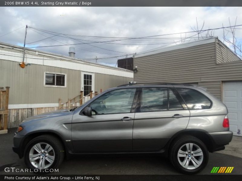 Sterling Grey Metallic / Beige 2006 BMW X5 4.4i