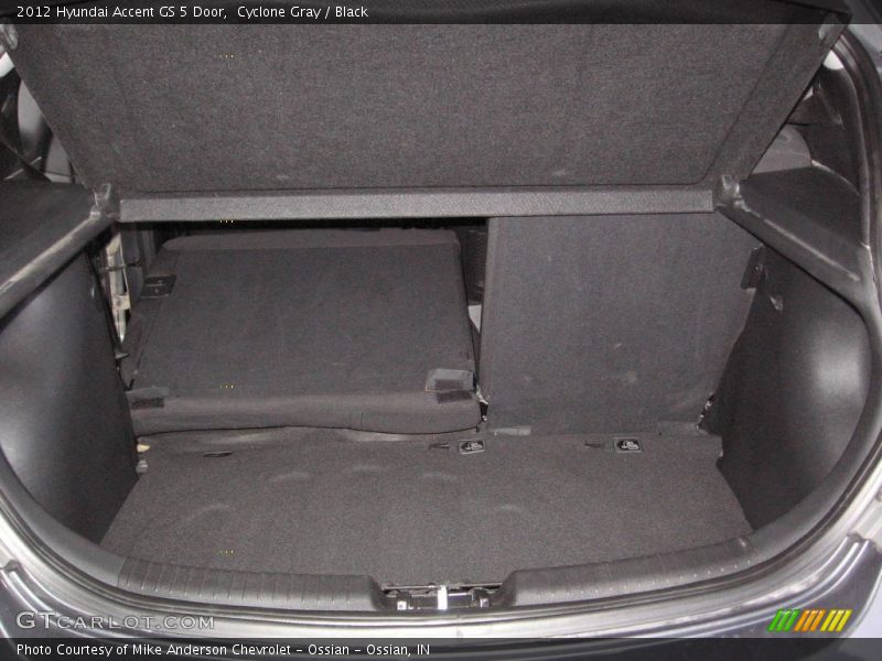 Cyclone Gray / Black 2012 Hyundai Accent GS 5 Door