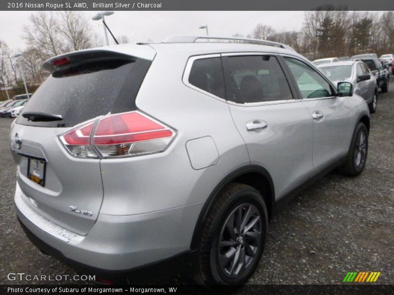 Brilliant Silver / Charcoal 2016 Nissan Rogue SL AWD