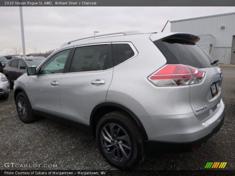Brilliant Silver / Charcoal 2016 Nissan Rogue SL AWD