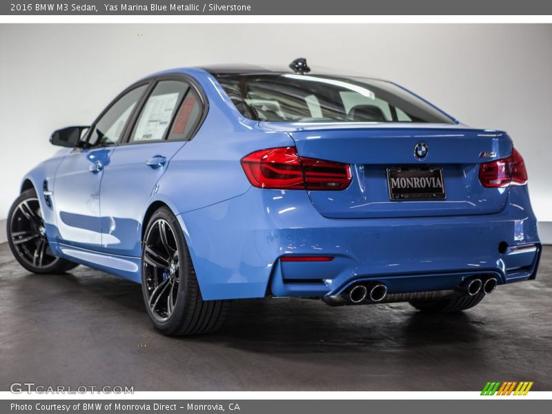 Yas Marina Blue Metallic / Silverstone 2016 BMW M3 Sedan