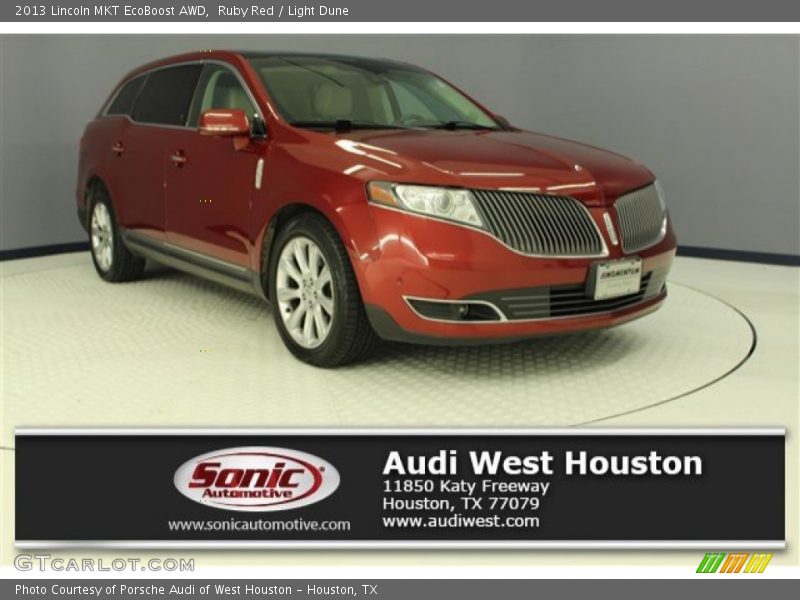 Ruby Red / Light Dune 2013 Lincoln MKT EcoBoost AWD