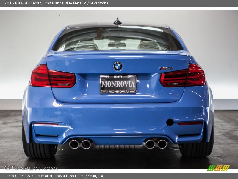 Yas Marina Blue Metallic / Silverstone 2016 BMW M3 Sedan