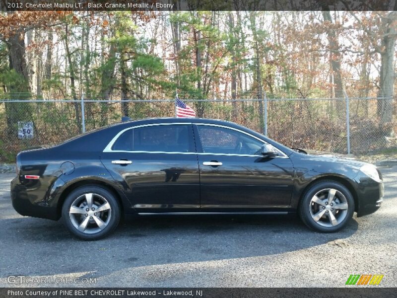 Black Granite Metallic / Ebony 2012 Chevrolet Malibu LT