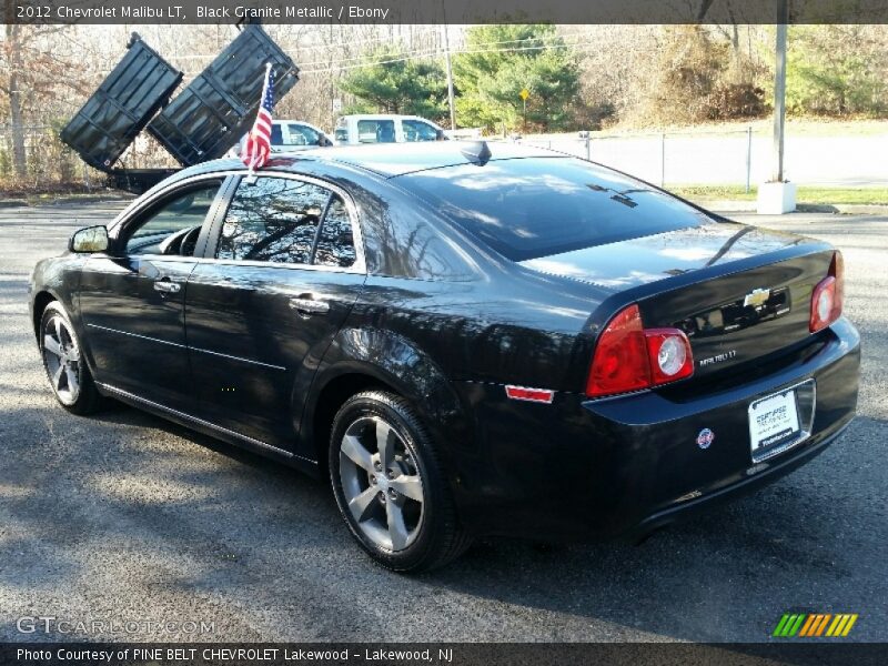 Black Granite Metallic / Ebony 2012 Chevrolet Malibu LT