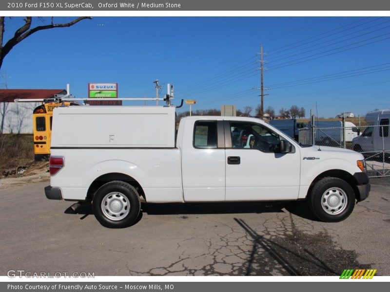Oxford White / Medium Stone 2010 Ford F150 XL SuperCab