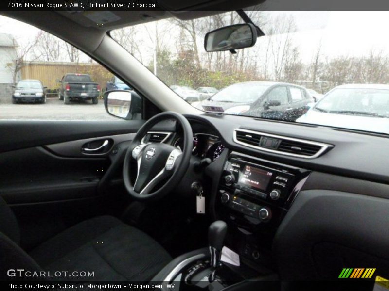 Brilliant Silver / Charcoal 2016 Nissan Rogue S AWD