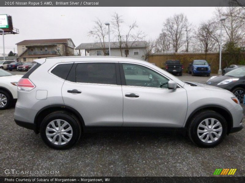 Brilliant Silver / Charcoal 2016 Nissan Rogue S AWD
