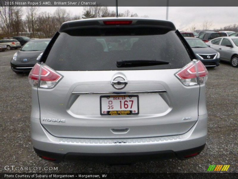 Brilliant Silver / Charcoal 2016 Nissan Rogue S AWD