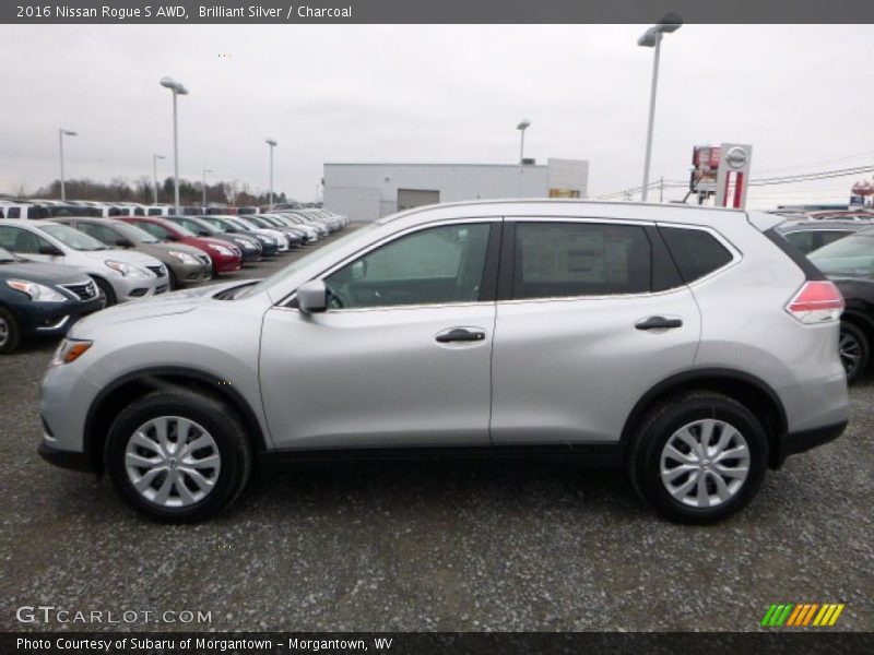 Brilliant Silver / Charcoal 2016 Nissan Rogue S AWD