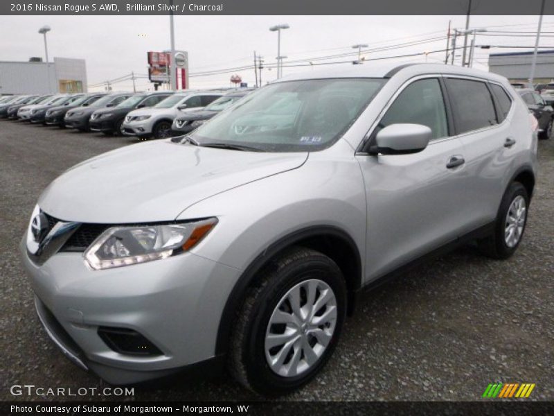 Brilliant Silver / Charcoal 2016 Nissan Rogue S AWD