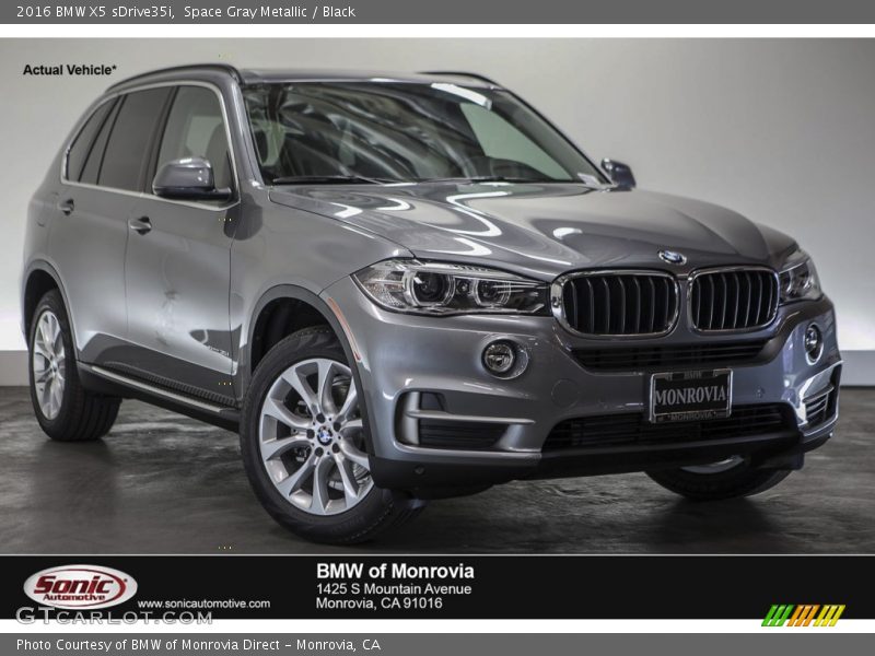 Space Gray Metallic / Black 2016 BMW X5 sDrive35i
