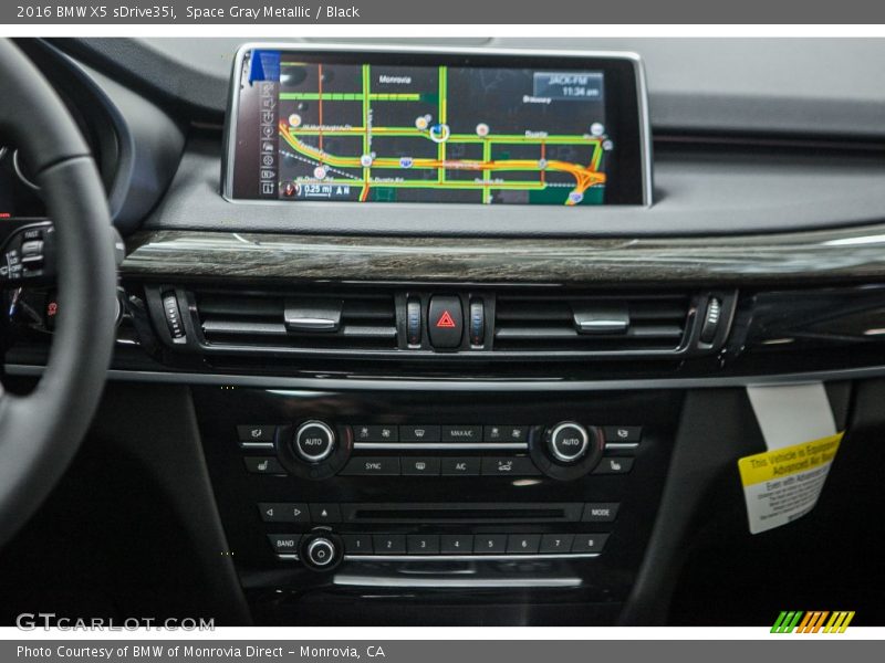Space Gray Metallic / Black 2016 BMW X5 sDrive35i
