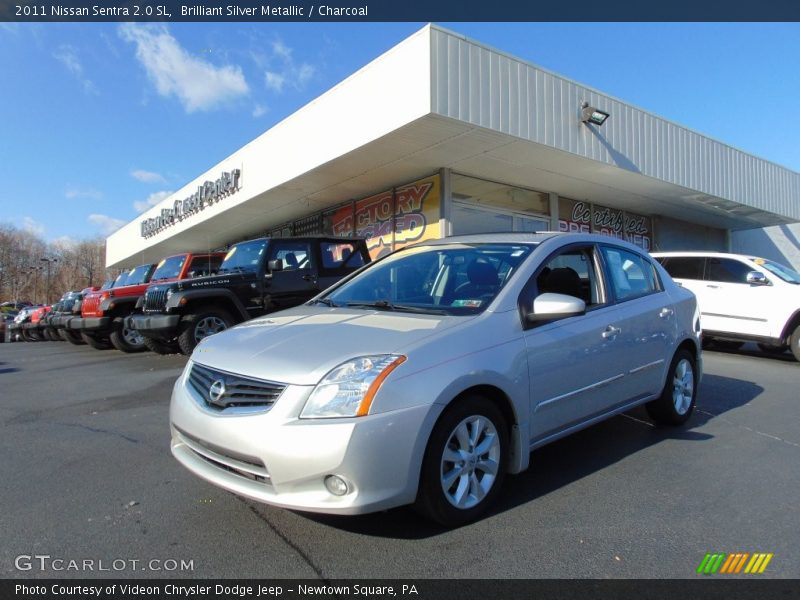 Brilliant Silver Metallic / Charcoal 2011 Nissan Sentra 2.0 SL