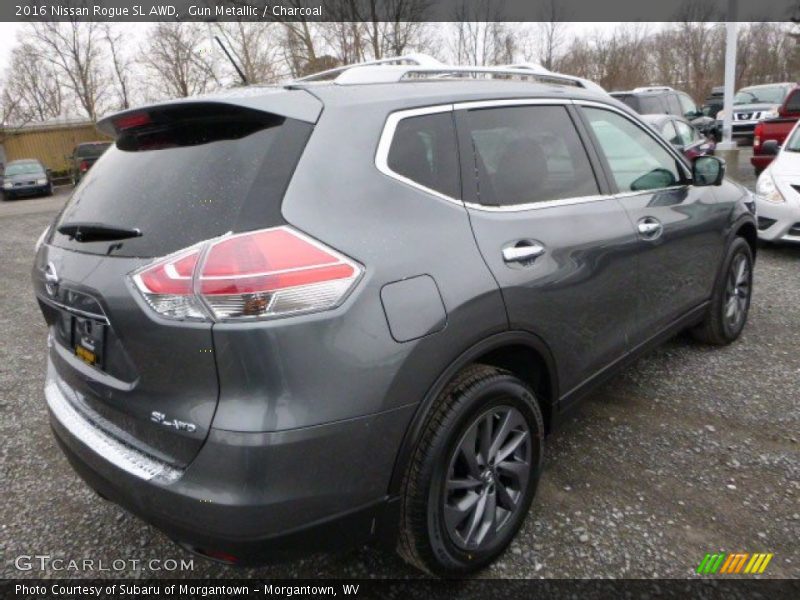 Gun Metallic / Charcoal 2016 Nissan Rogue SL AWD