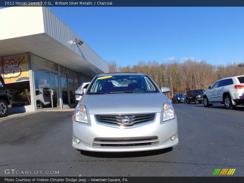 Brilliant Silver Metallic / Charcoal 2011 Nissan Sentra 2.0 SL