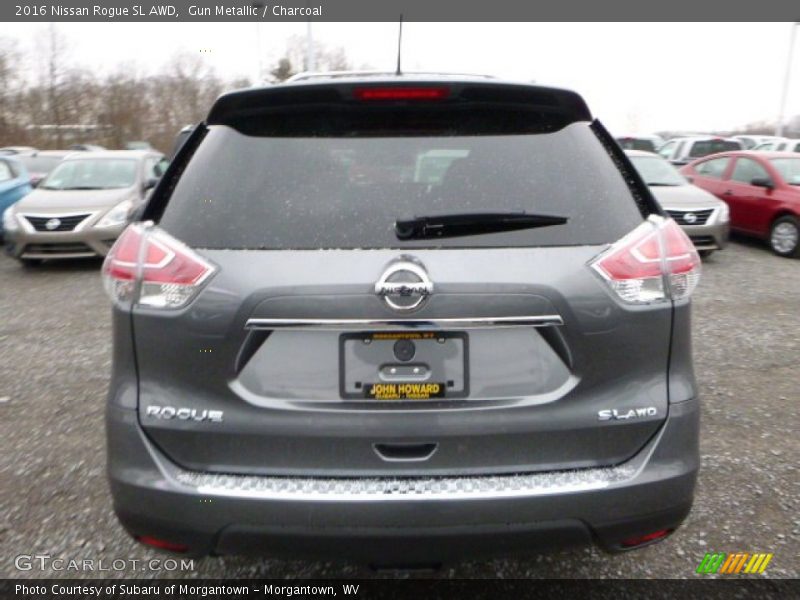 Gun Metallic / Charcoal 2016 Nissan Rogue SL AWD